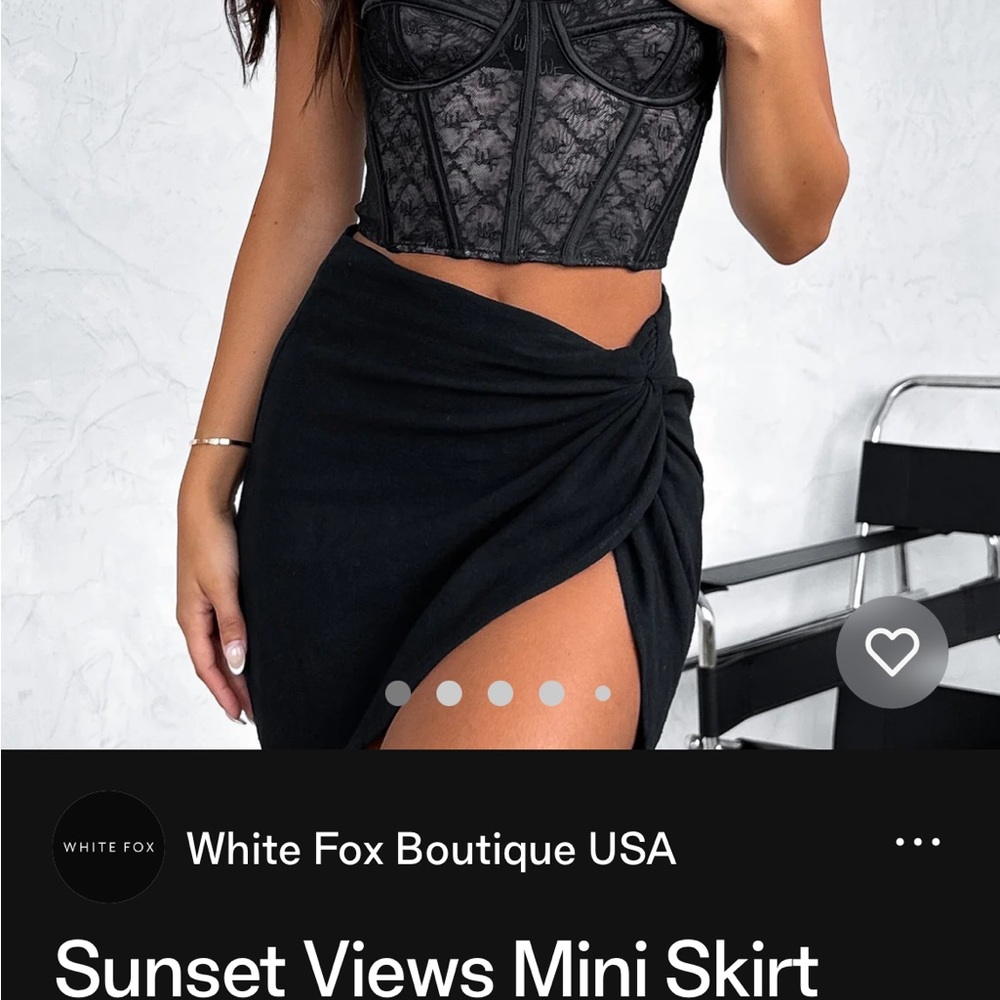 WHITE FOX mini skirt
